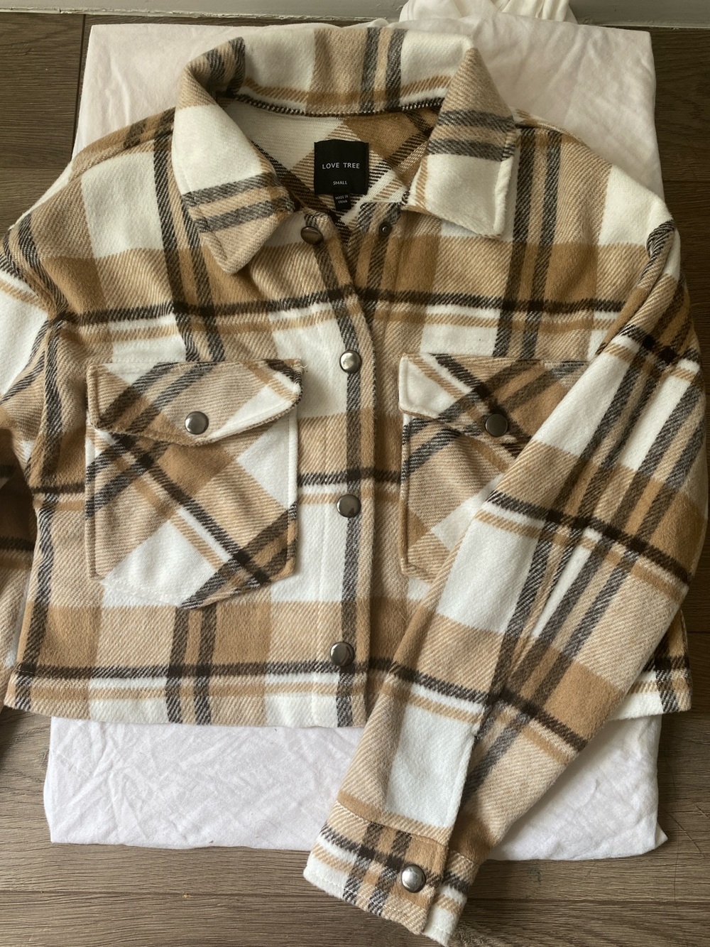 LoveTree Plaid Jacket